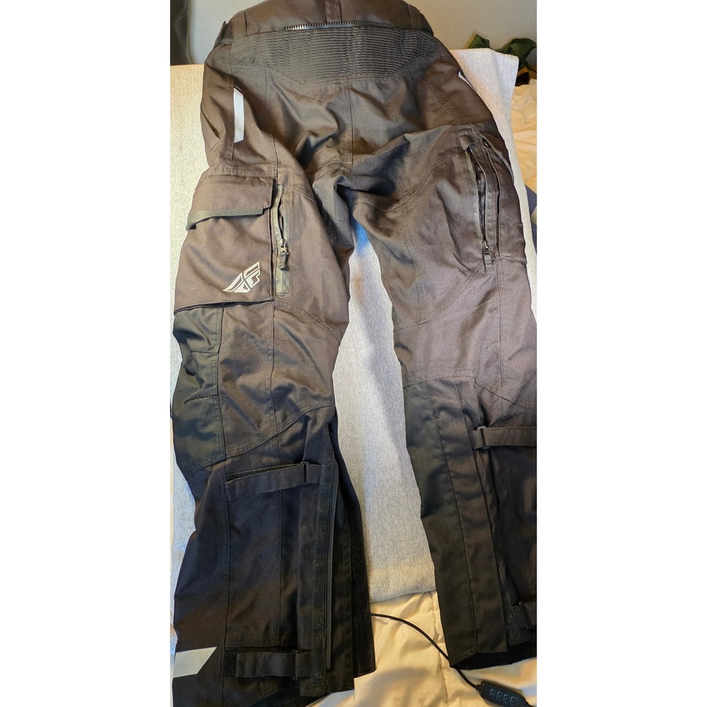 Fly Racing Street Technical Riding Pants Mens 32 Black Motorcycle Cargo Textile